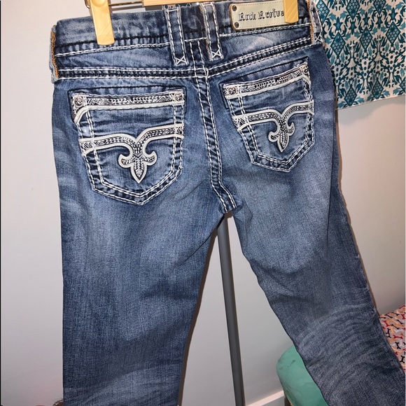 Womens rock revival crop jeans - Picture 2 of 3
